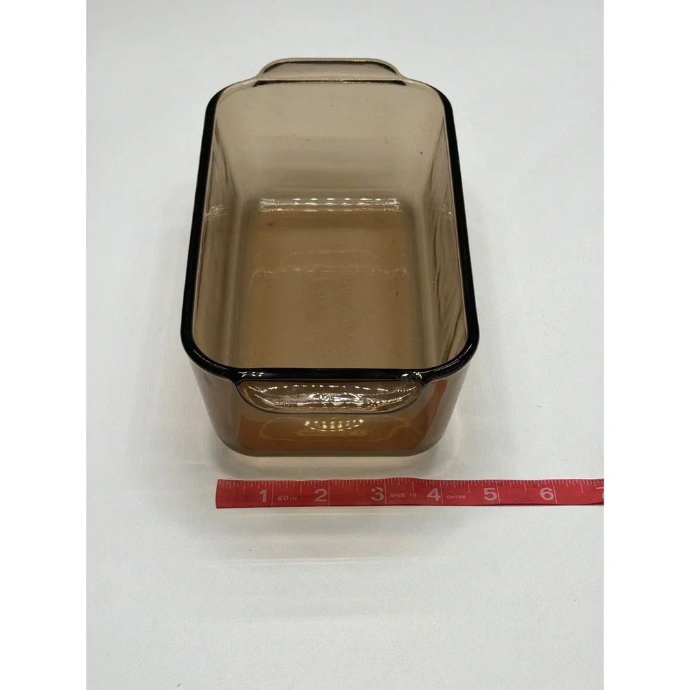 Pyrex 213-R 1.5 Qt Amber Glass Baking Dish Roasting Pan Oven Microwave Safe A-33